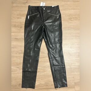 Zara faux leather leggings